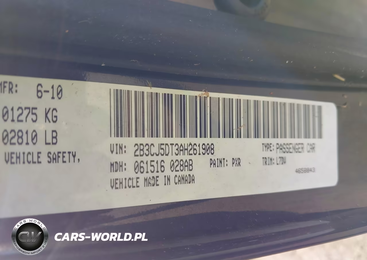 2010 Dodge Challenger R-T VIN:2B3CJ5DT3AH261908 - 9