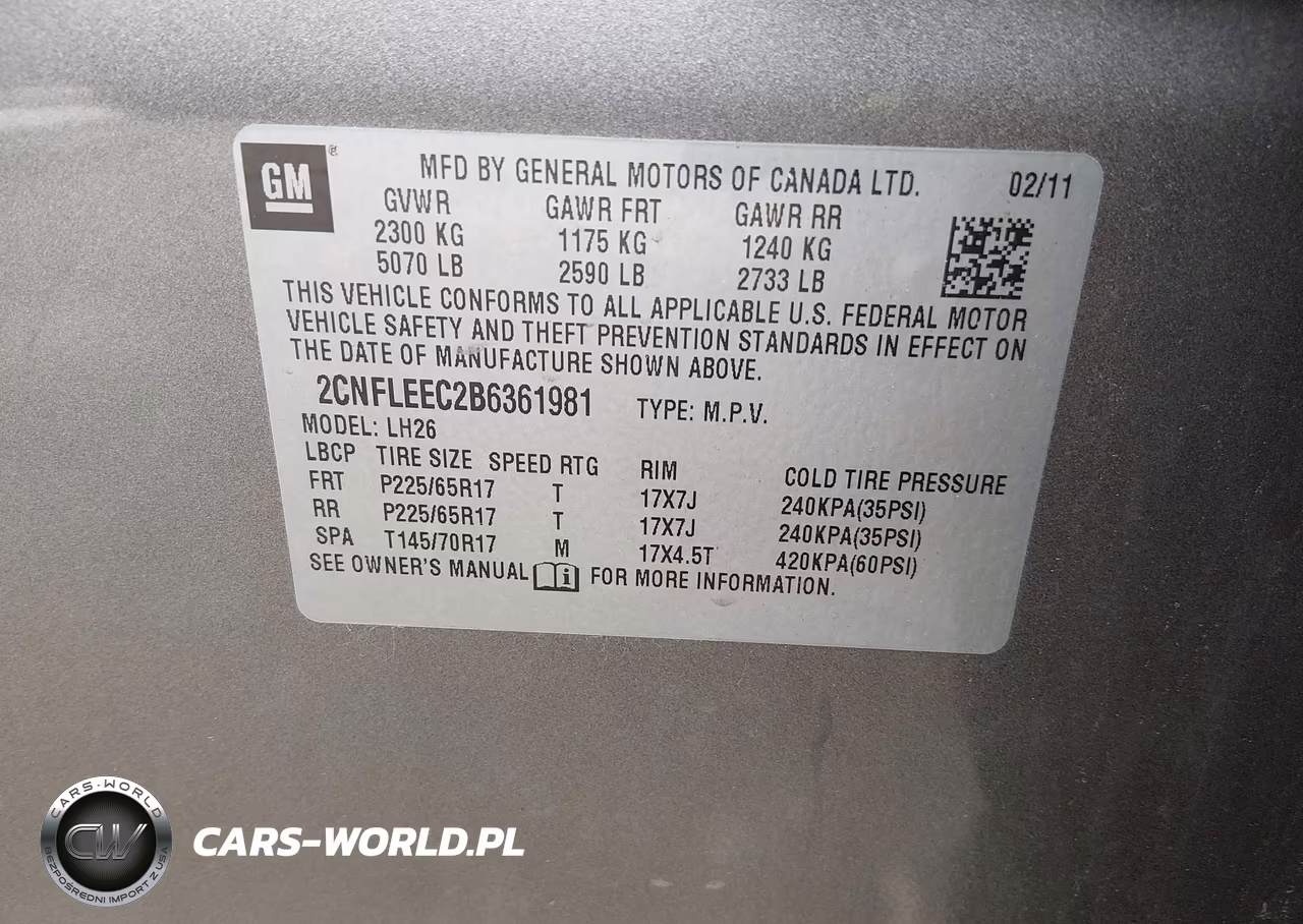 2011 Chevrolet Equinox 1Lt VIN:2CNFLEEC2B6361981 - 9