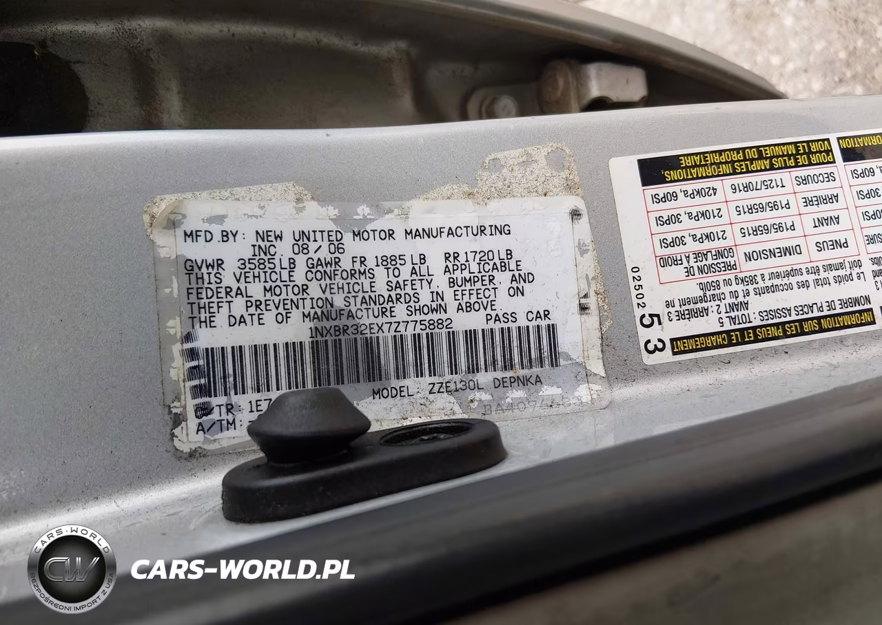 2007 Toyota Corolla Le VIN:1NXBR32EX7Z775882 - 9
