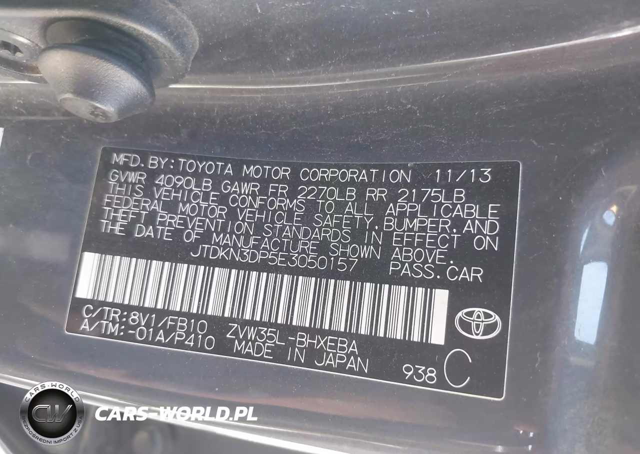 2014 Toyota Prius Plug-In VIN:JTDKN3DP5E3050157 - 9