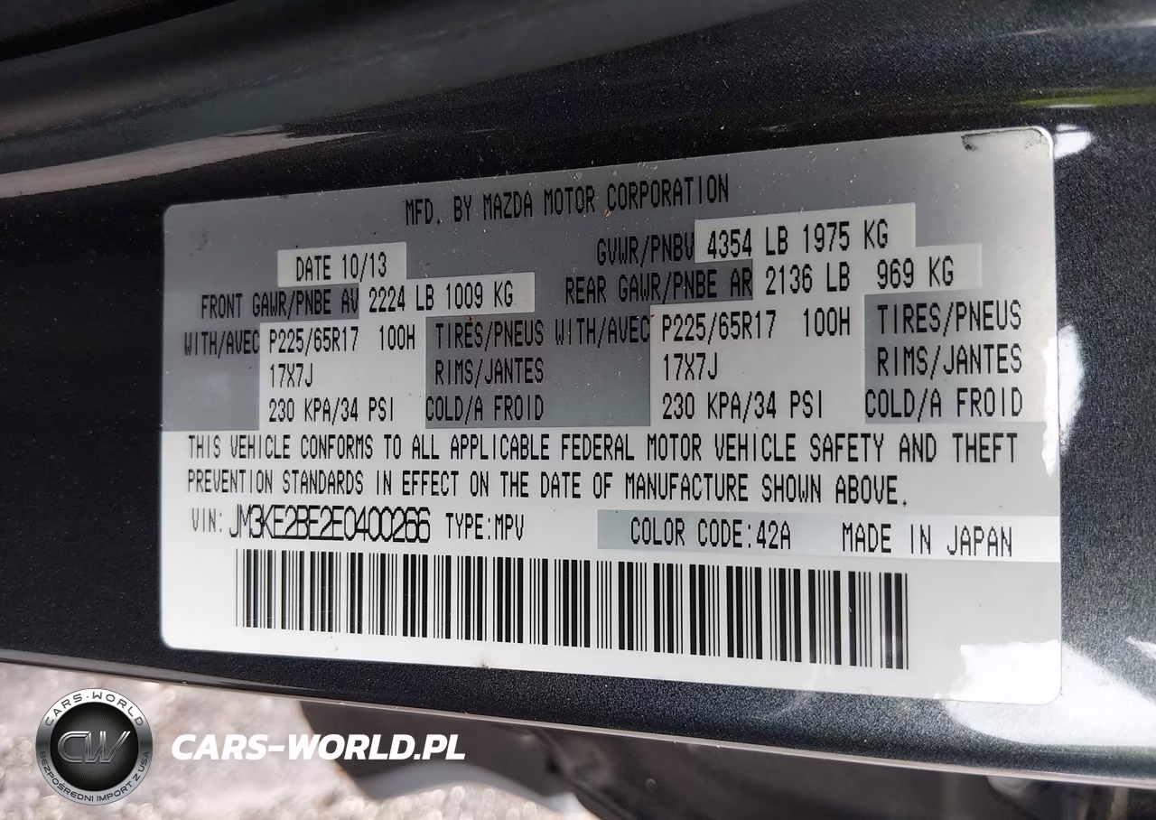 2014 Mazda Cx-5 Sport VIN:JM3KE2BE2E0400266 - 9