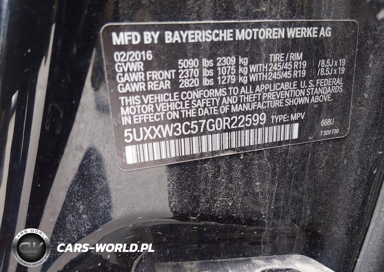 2016 BMW X4 xDrive28I VIN:5UXXW3C57G0R22599 - 9