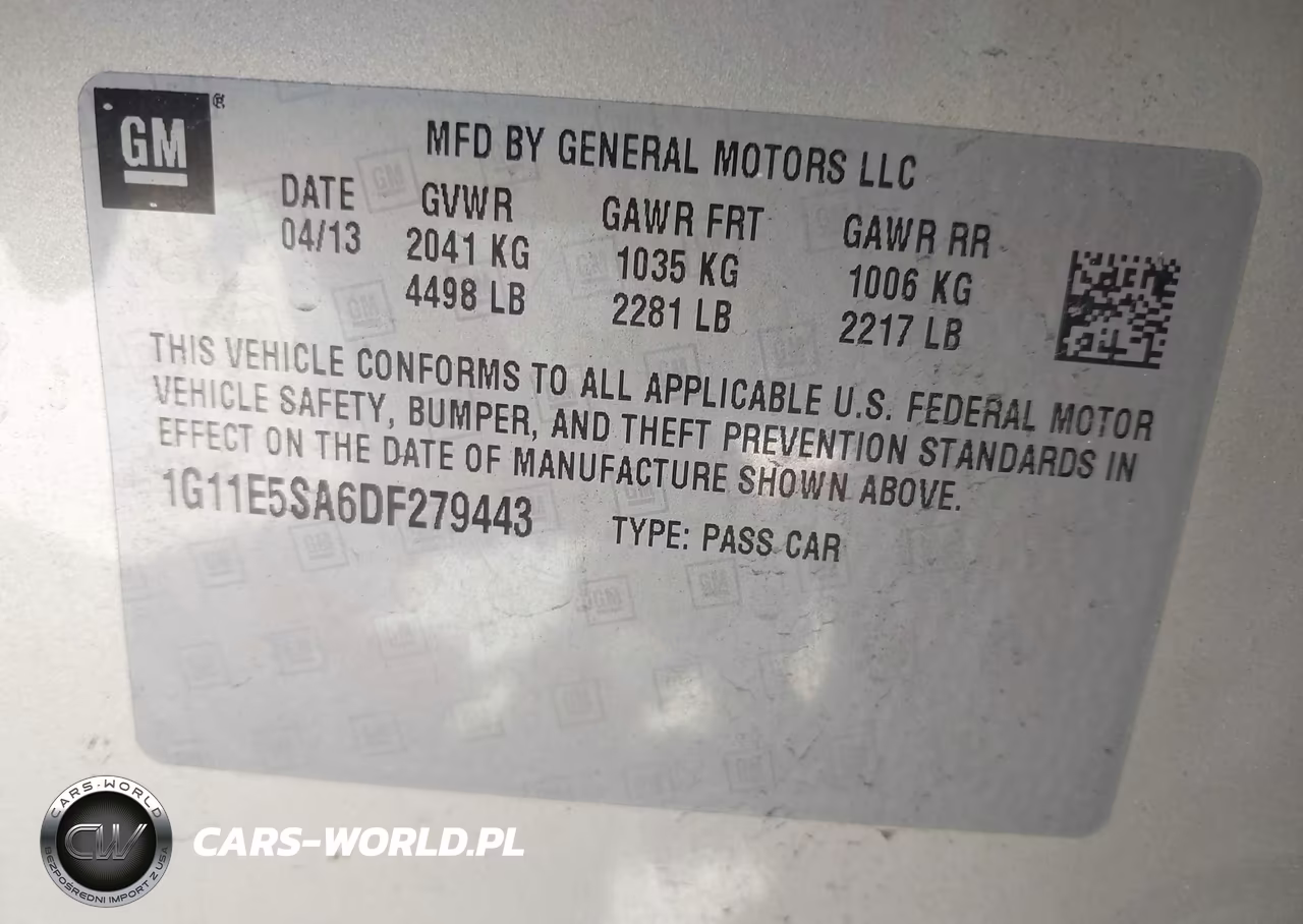 2013 Chevrolet Malibu 2Lt VIN:1G11E5SA6DF279443 - 9