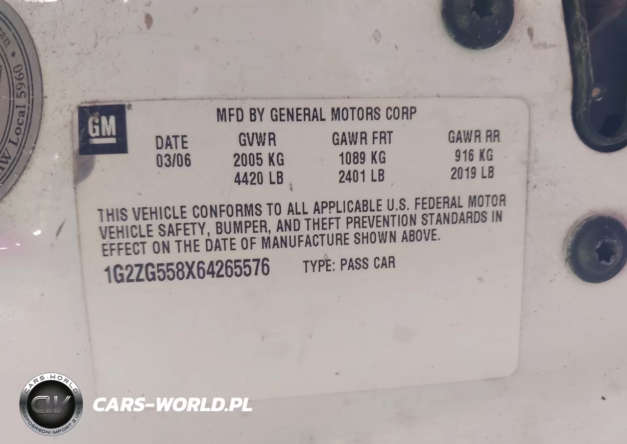 2006 Pontiac G6 VIN:1G2ZG558X64265576 - 9