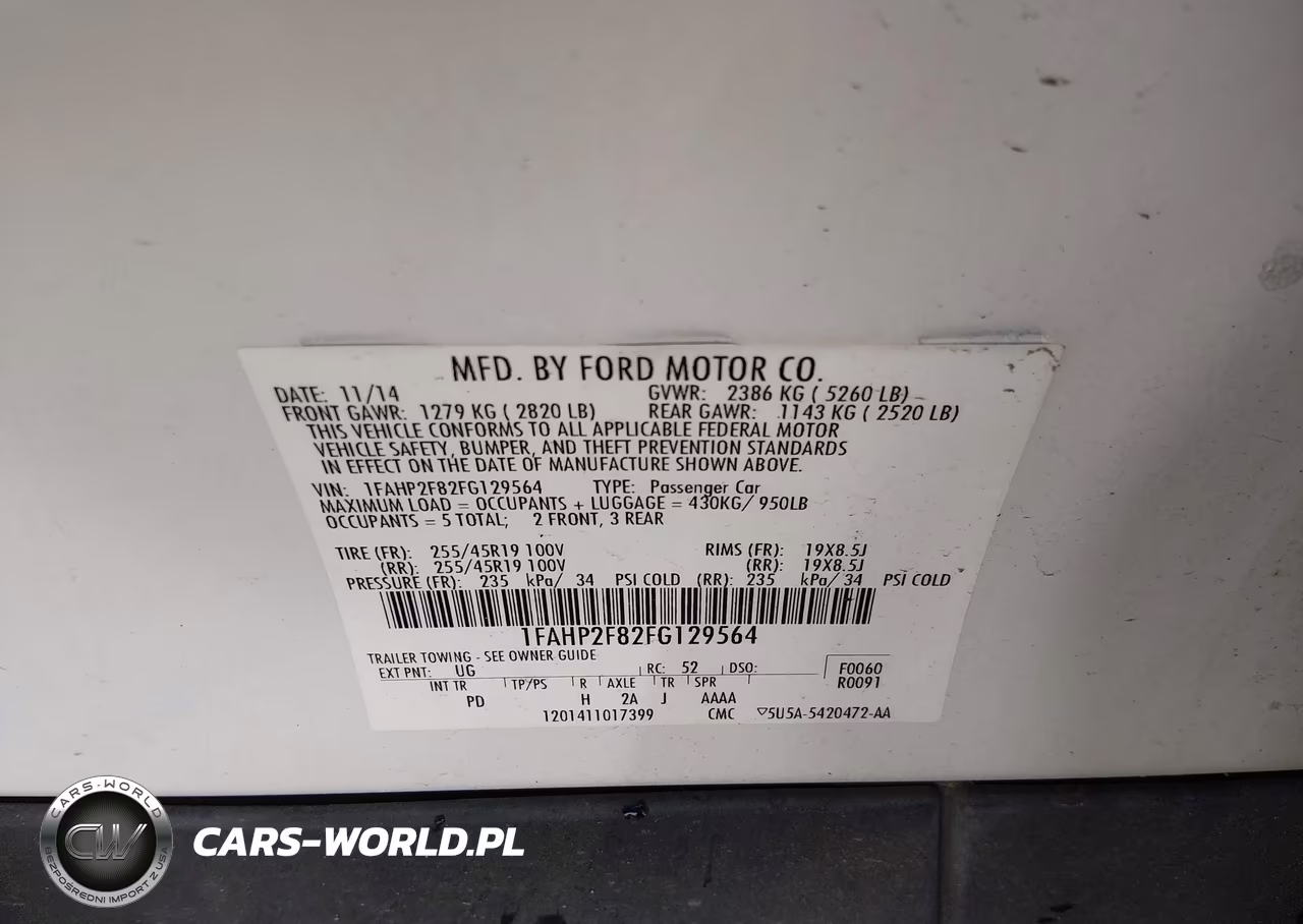 2015 Ford Taurus Limited VIN:1FAHP2F82FG129564 - 9
