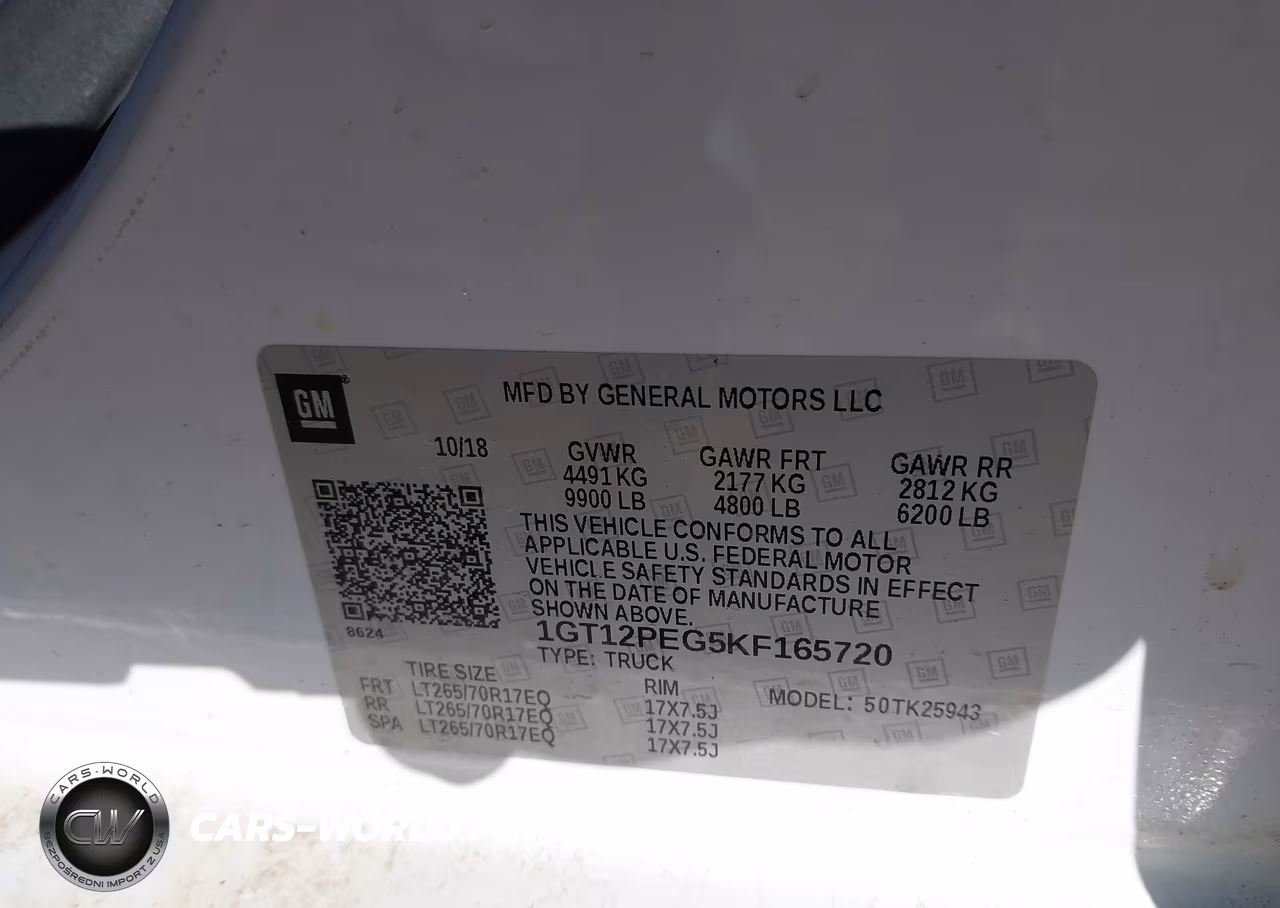 2019 GMC Sierra 2500Hd Sle VIN:1GT12PEG5KF165720 - 9
