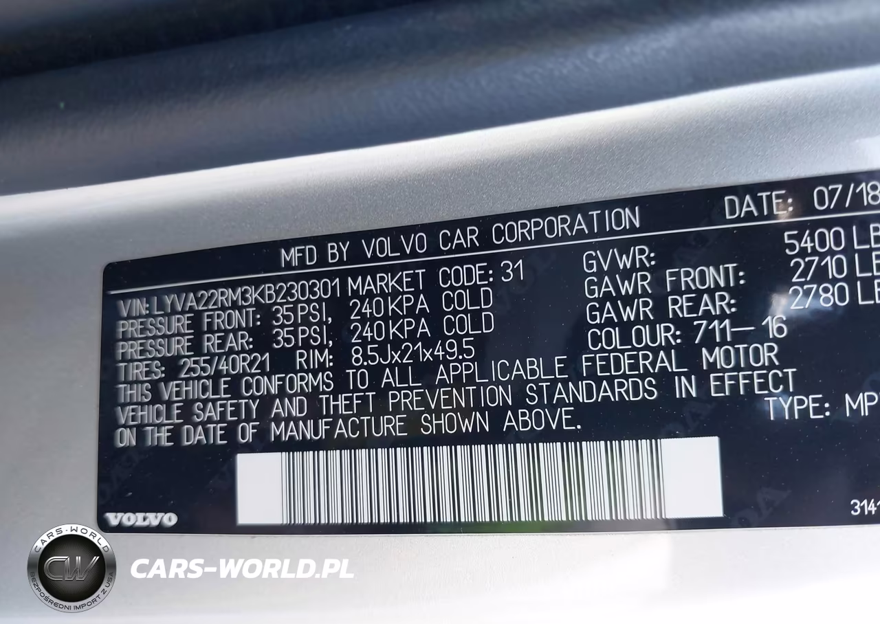 2019 Volvo Xc60 T6 R-Design VIN:LYVA22RM3KB230301 - 9