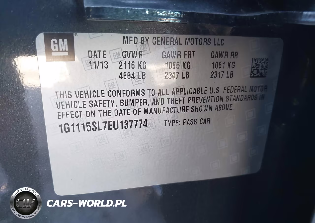 2014 Chevrolet Impala 1Lt VIN:1G1115SL7EU137774 - 9