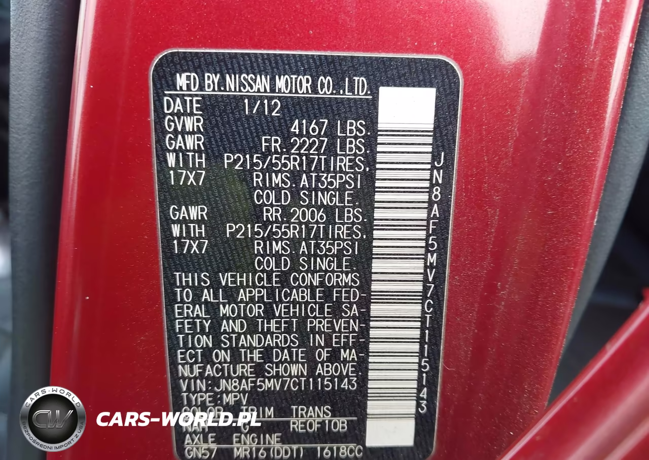 2012 Nissan Juke Sl VIN:JN8AF5MV7CT115143 - 9
