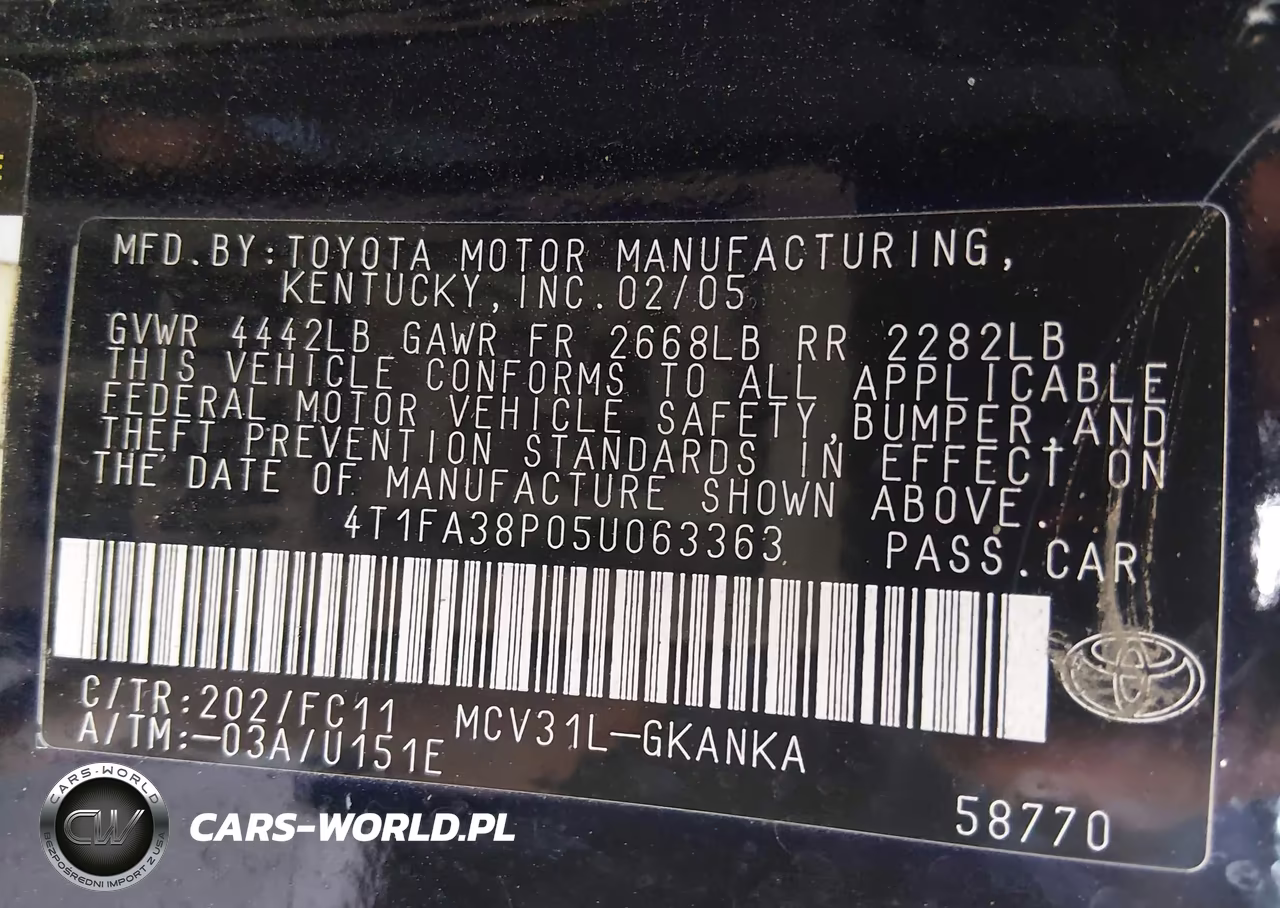 2005 Toyota Camry Solara Se VIN:4T1FA38P05U063363 - 9