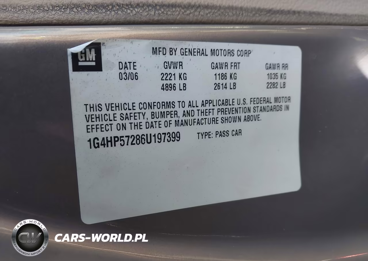2006 Buick Lucerne Cx VIN:1G4HP57286U197399 - 9