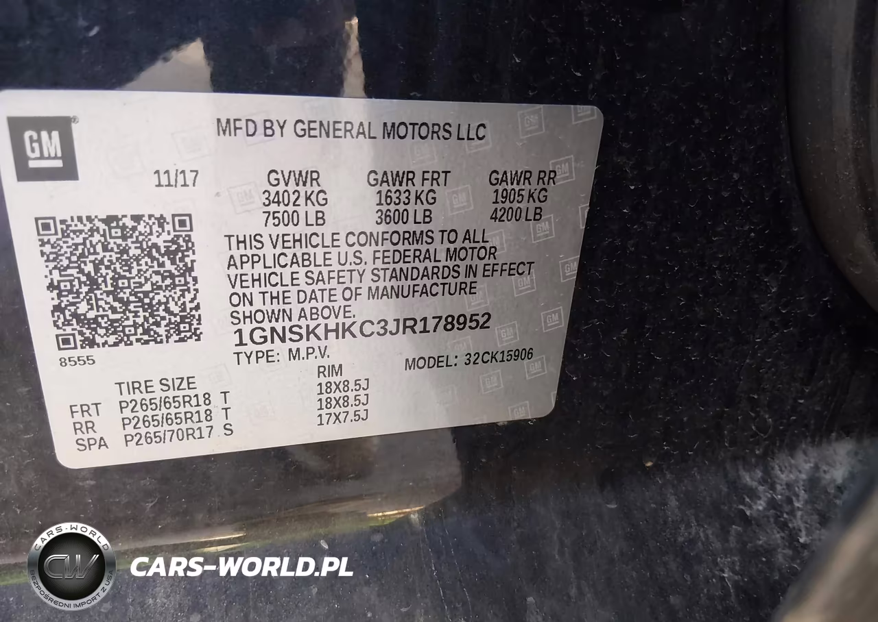 2018 Chevrolet Suburban Lt VIN:1GNSKHKC3JR178952 - 9