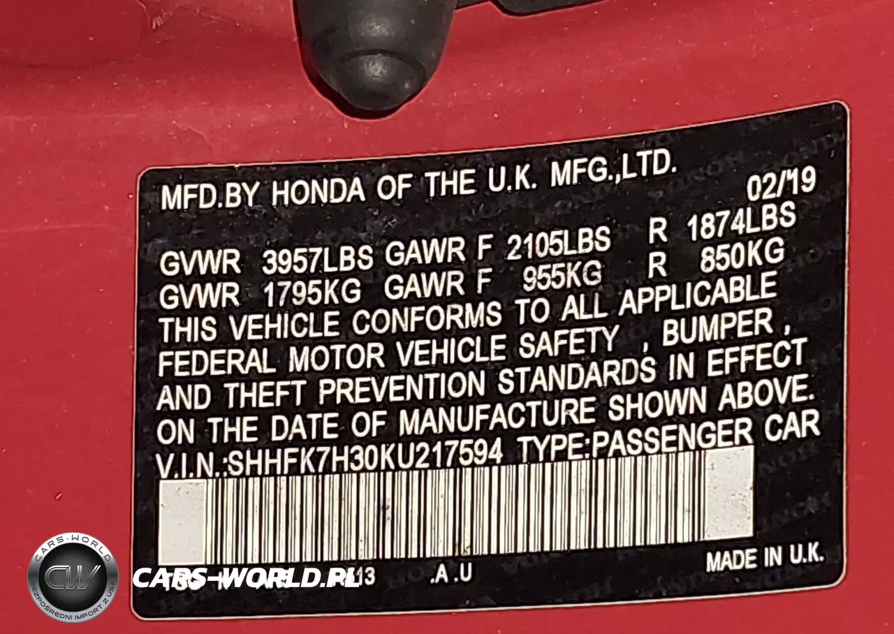 2019 Honda Civic Lx VIN:SHHFK7H30KU217594 - 9