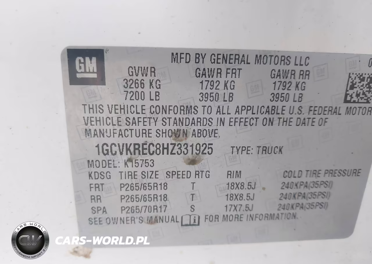 2017 Chevrolet Silverado 1500 1Lt VIN:1GCVKREC8HZ331925 - 9