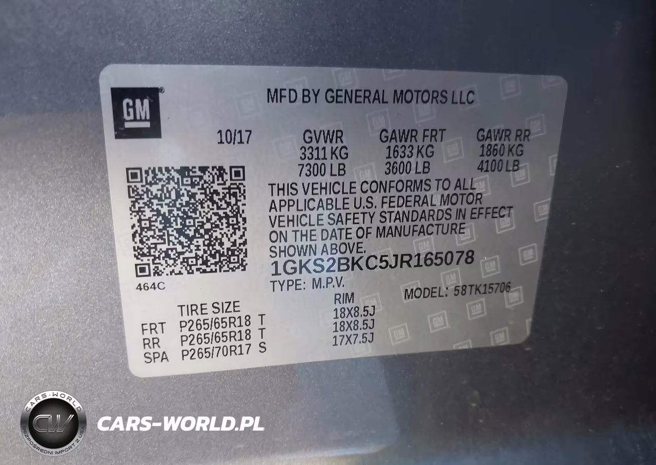 2018 GMC Yukon Slt VIN:1GKS2BKC5JR165078 - 9