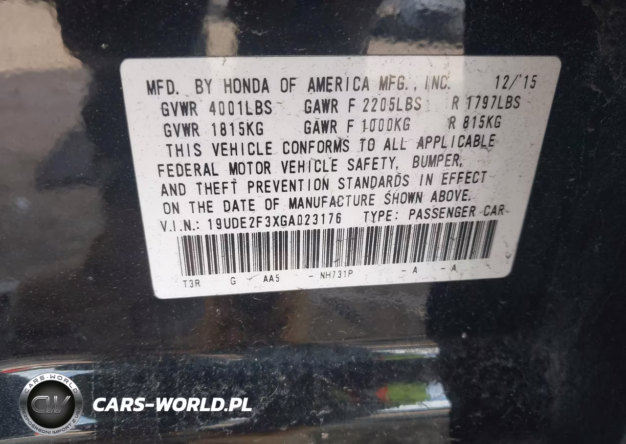 2016 Acura Ilx 2.4L-Acurawatch Plus Package VIN:19UDE2F3XGA023176 - 9
