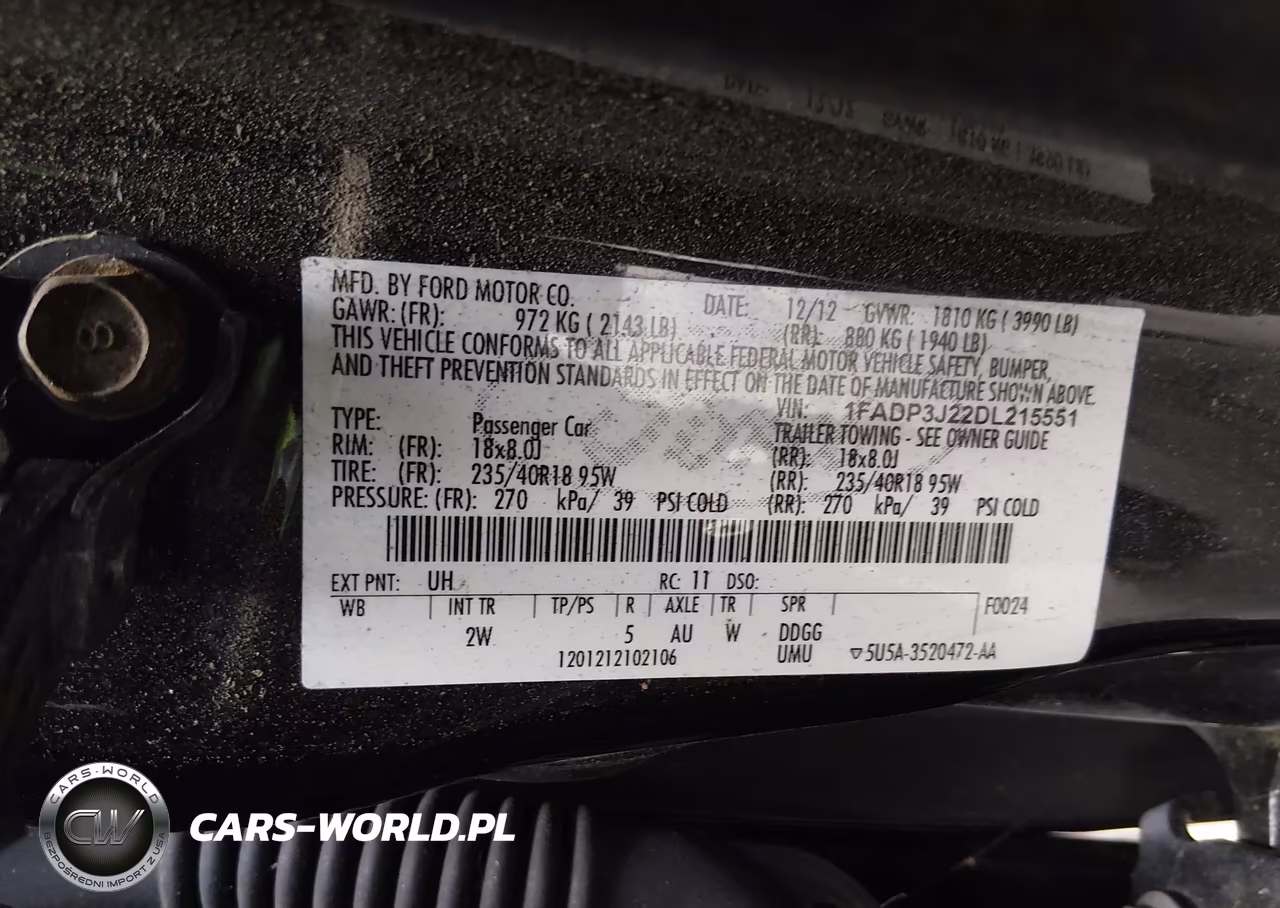 2013 Ford Focus Titanium VIN:1FADP3J22DL215551 - 9