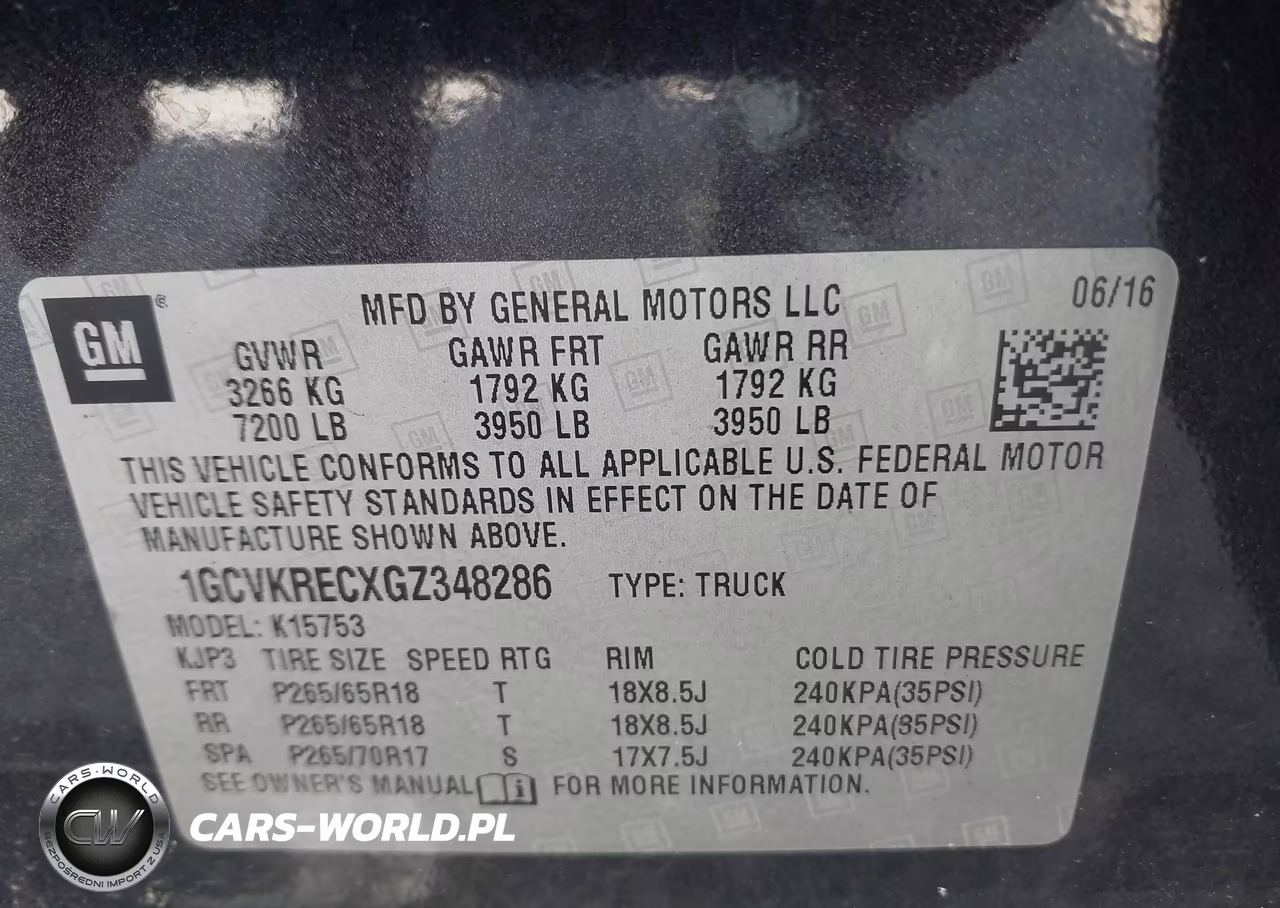 2016 Chevrolet Silverado 1500 2Lt VIN:1GCVKRECXGZ348286 - 9