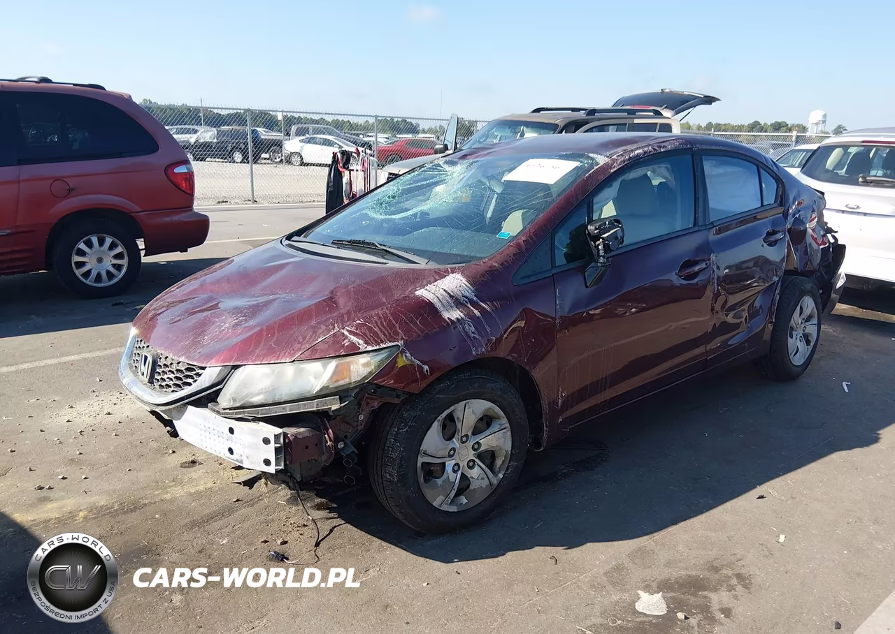 2014 Honda Civic Lx VIN:19XFB2F57EE222052 - 2