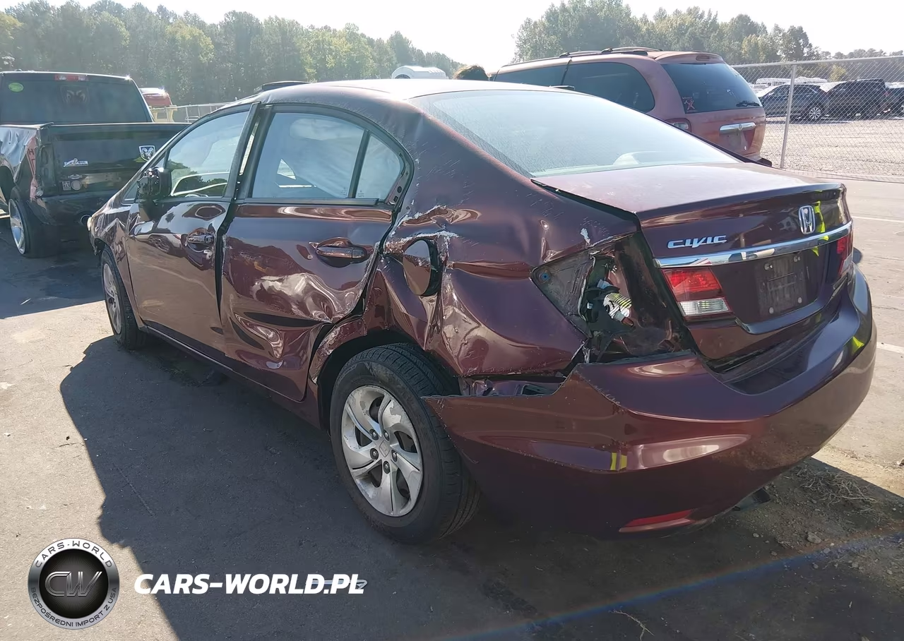 2014 Honda Civic Lx VIN:19XFB2F57EE222052 - 3