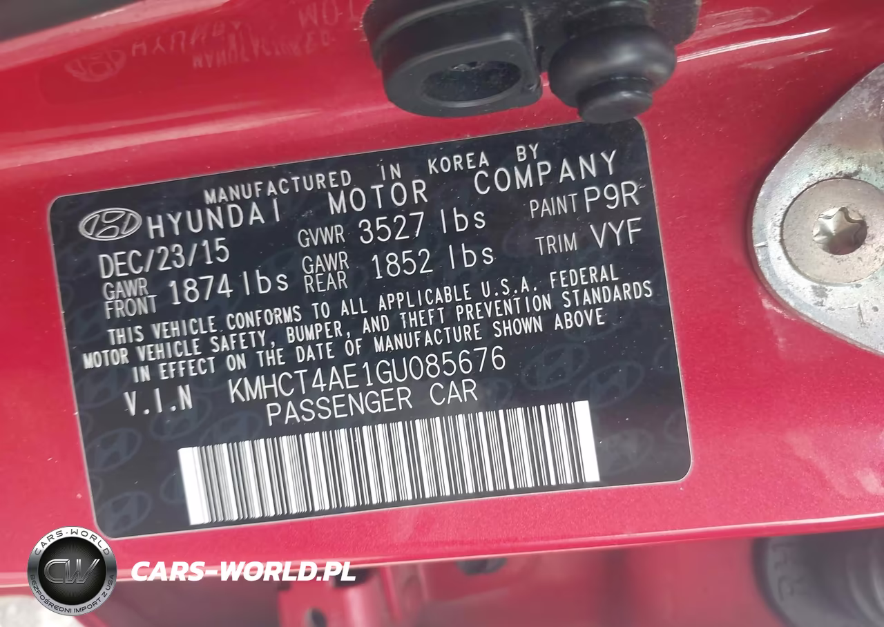 2016 Hyundai Accent Se VIN:KMHCT4AE1GU085676 - 9