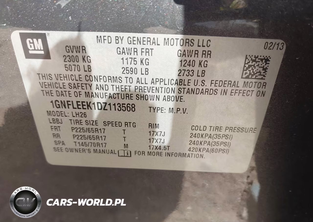 2013 Chevrolet Equinox 1Lt VIN:1GNFLEEK1DZ113568 - 9