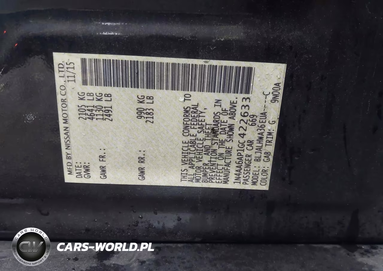 2016 Nissan Maxima 3.5 Platinum VIN:1N4AA6AP1GC422633 - 9