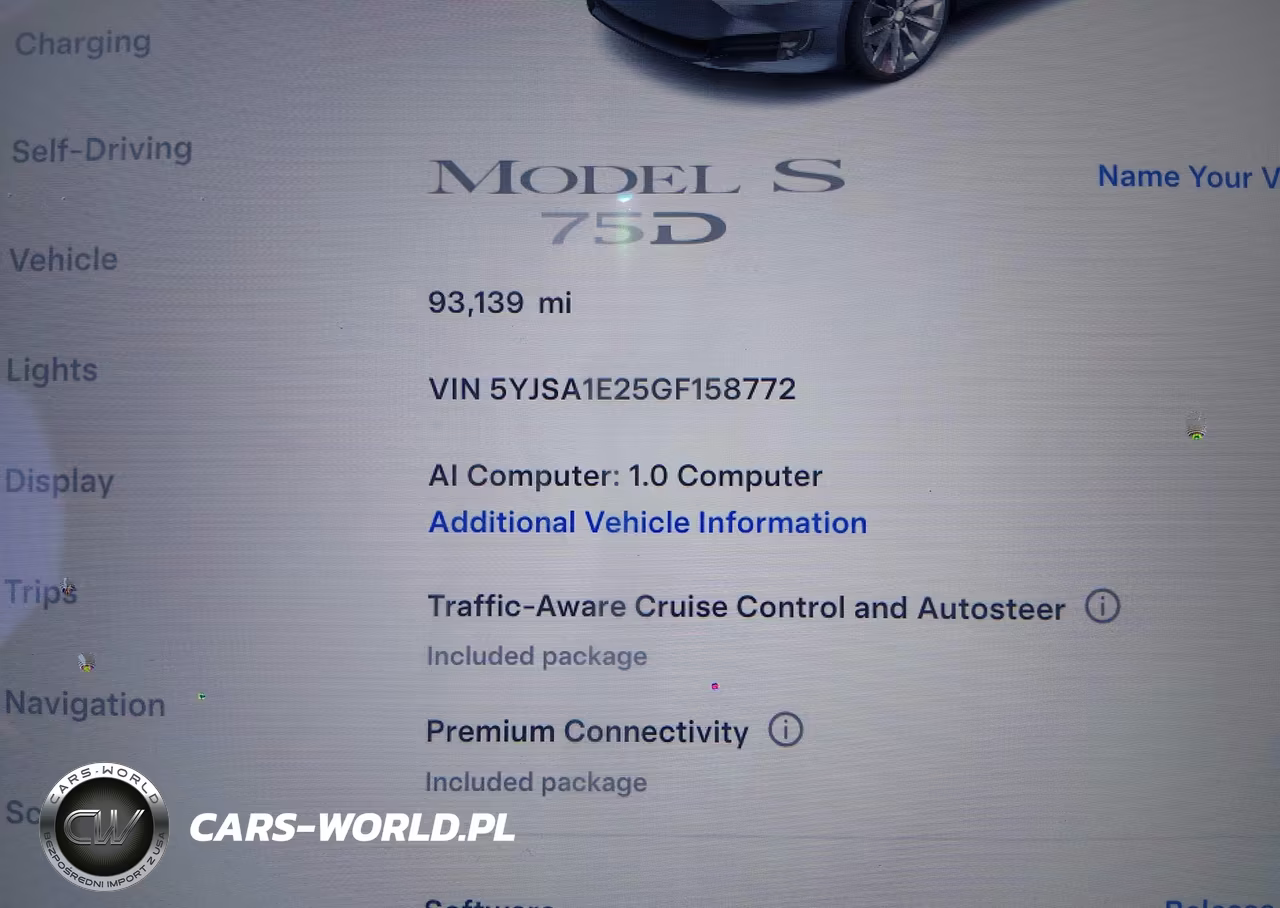 2016 Tesla Model S 60D-70D-75D-85D-90D VIN:5YJSA1E25GF158772 - 7