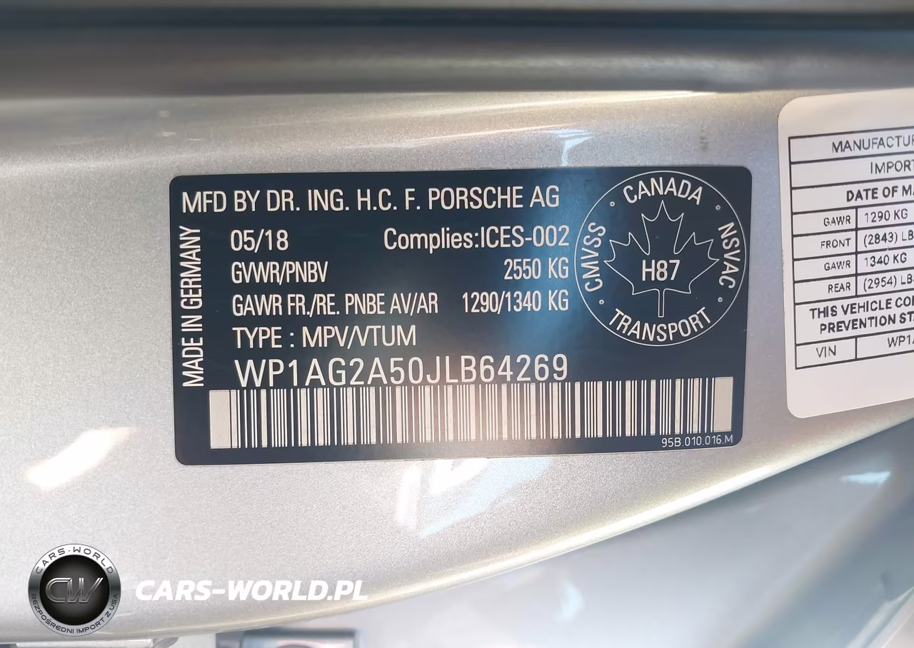 2018 Porsche Macan Gts VIN:WP1AG2A50JLB64269 - 9