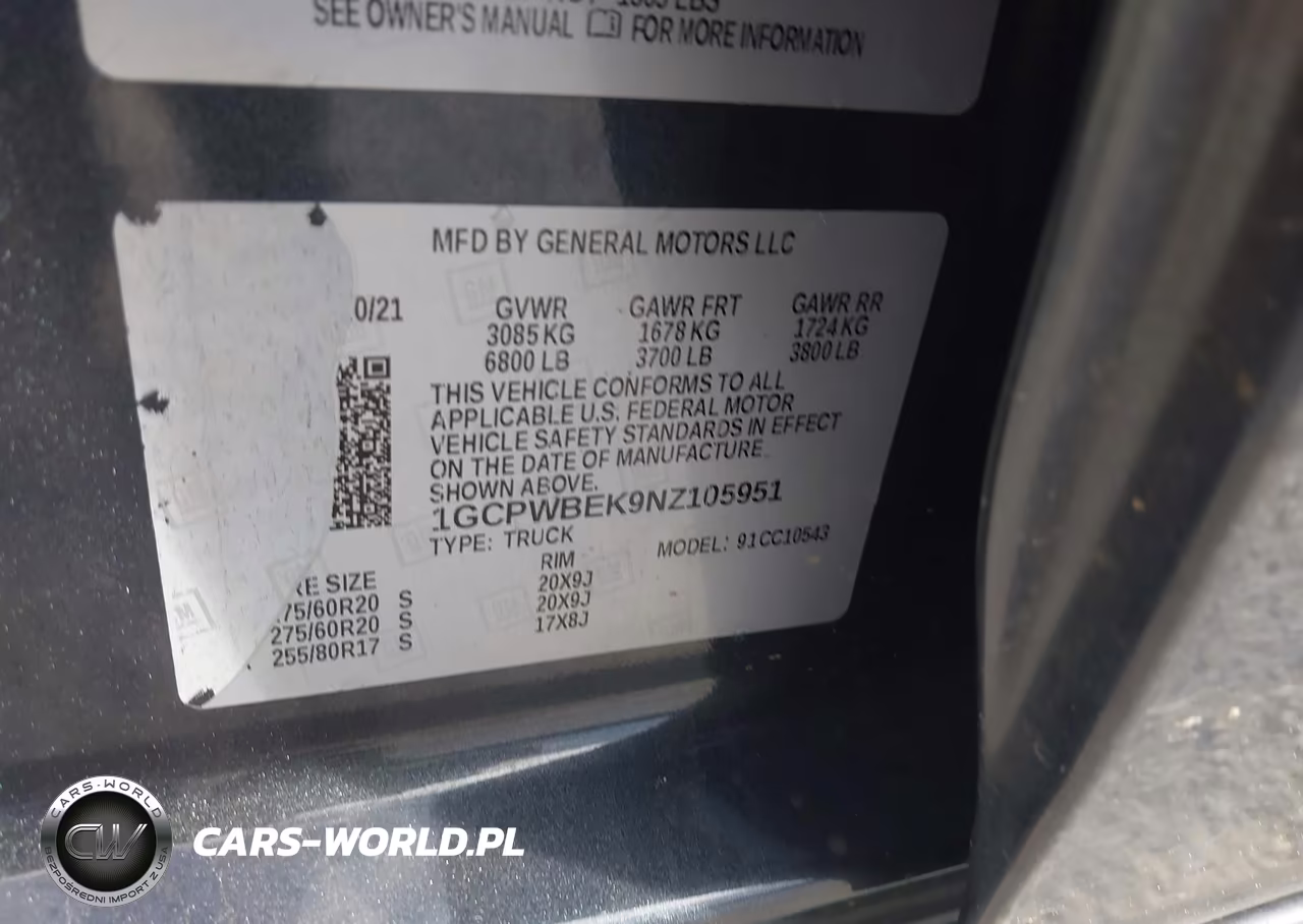 2022 Chevrolet Silverado 1500 Ltd 2Wd Short Bed Custom VIN:1GCPWBEK9NZ105951 - 9