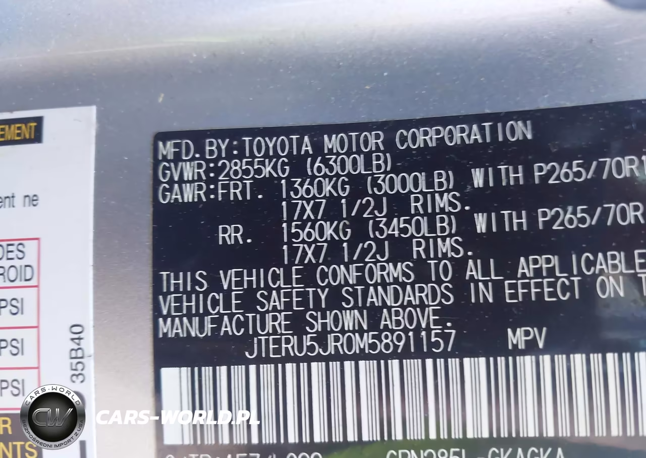 2021 Toyota 4Runner Trd Off Road Premium VIN:JTERU5JR0M5891157 - 9