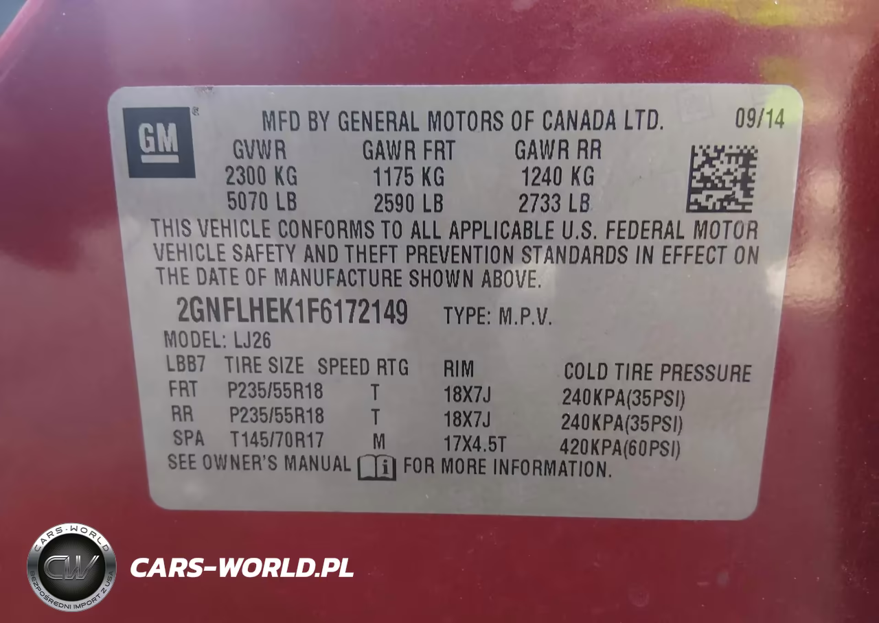 2015 Chevrolet Equinox Ltz VIN:2GNFLHEK1F6172149 - 9