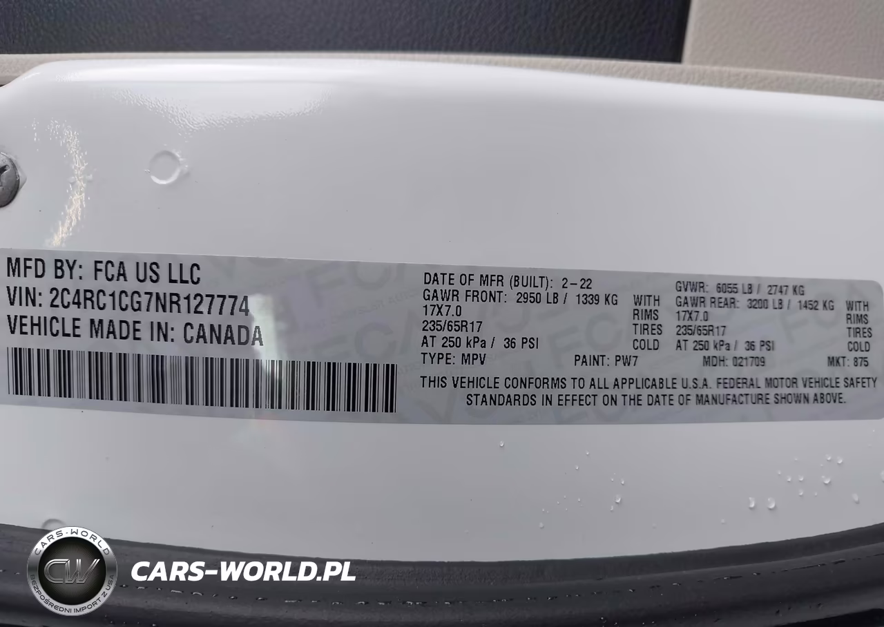 2022 Chrysler Voyager Lx VIN:2C4RC1CG7NR127774 - 9