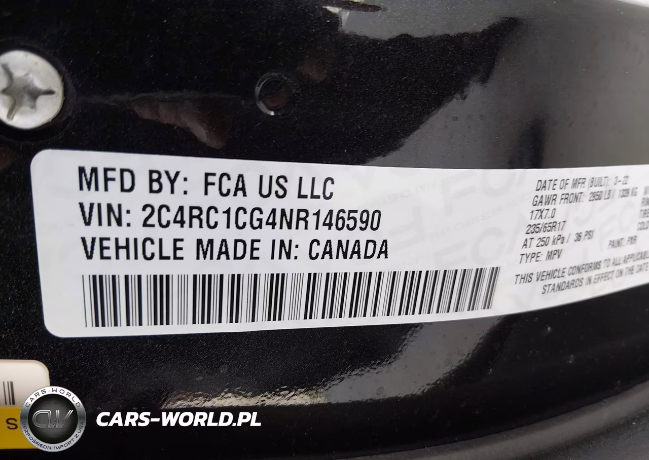 2022 Chrysler Voyager Lx VIN:2C4RC1CG4NR146590 - 9