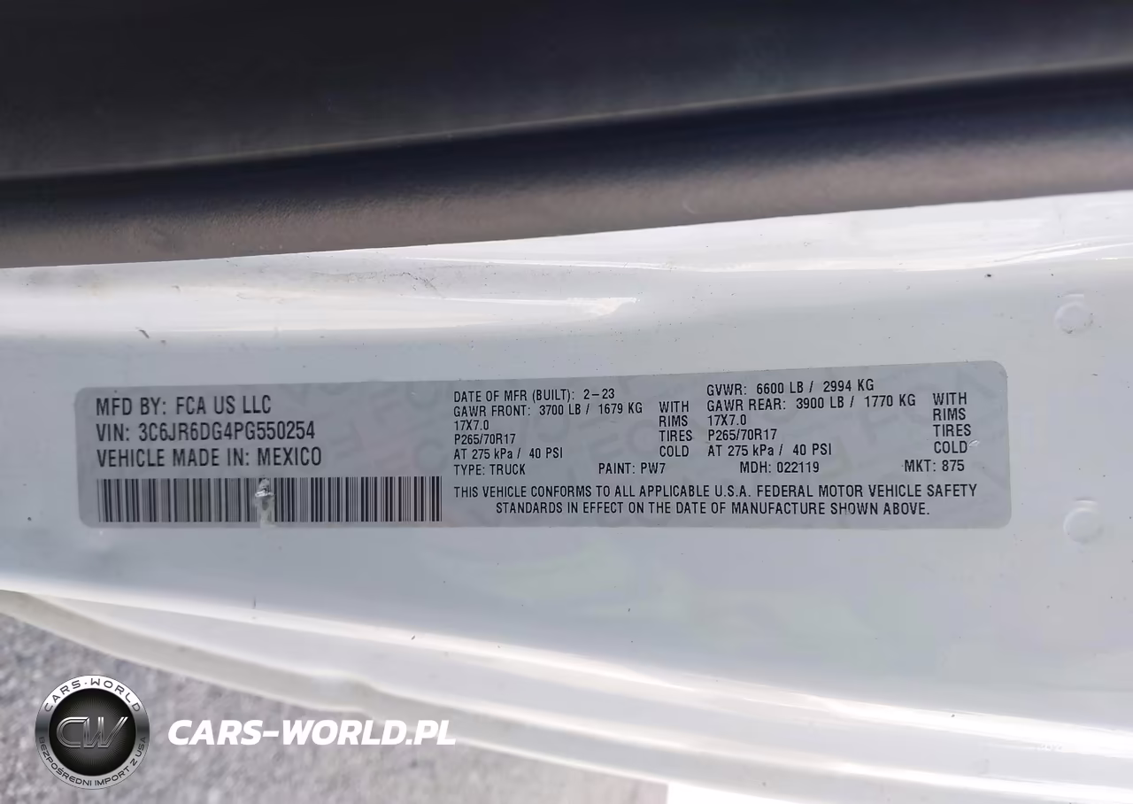 2023 Ram 1500 Classic Tradesman 4X2 8' Box VIN:3C6JR6DG4PG550254 - 9