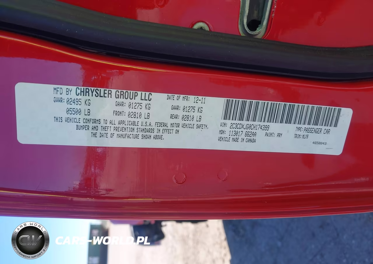 2012 Dodge Charger Sxt VIN:2C3CDXJG0CH174399 - 9