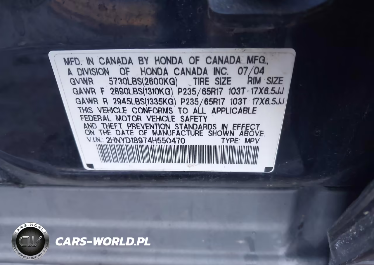 2004 Acura Mdx VIN:2HNYD18974H550470 - 9
