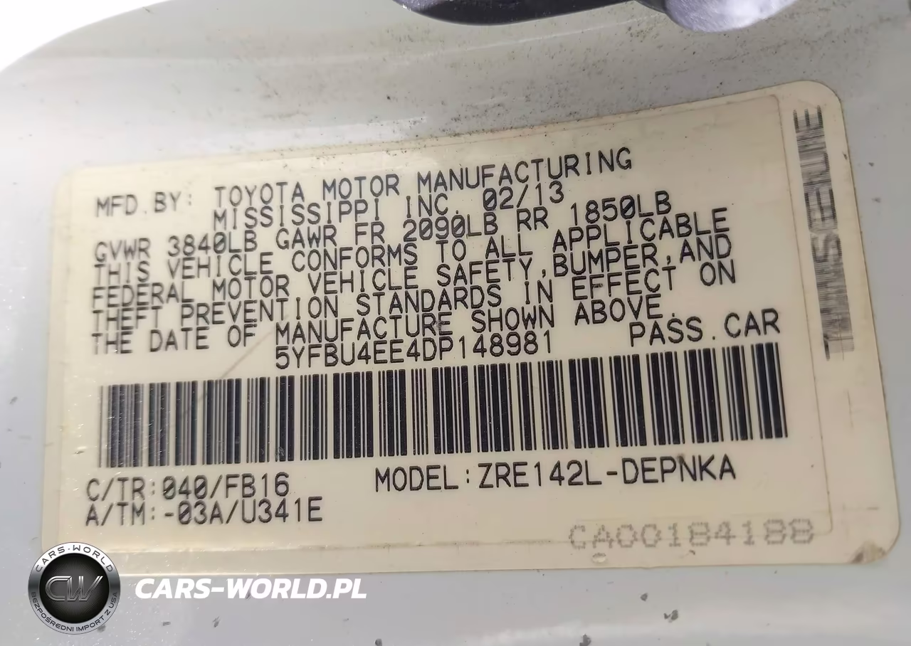 2013 Toyota Corolla Le VIN:5YFBU4EE4DP148981 - 9