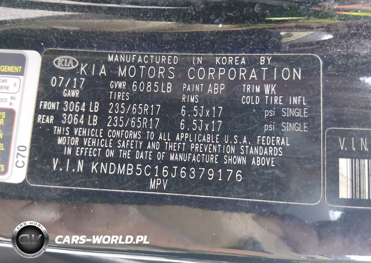 2018 Kia Sedona Lx VIN:KNDMB5C16J6379176 - 9