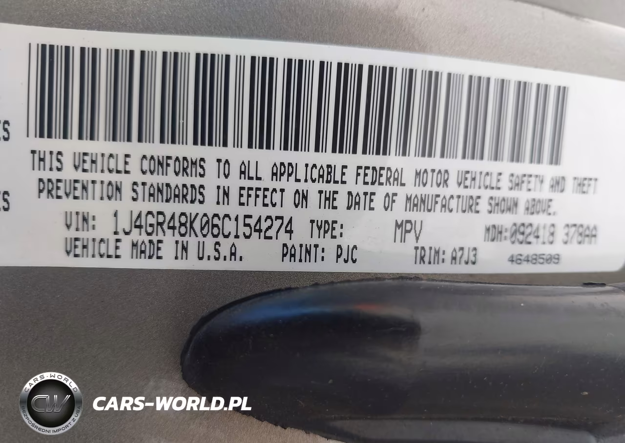 2006 Jeep Grand Cherokee Laredo VIN:1J4GR48K06C154274 - 9