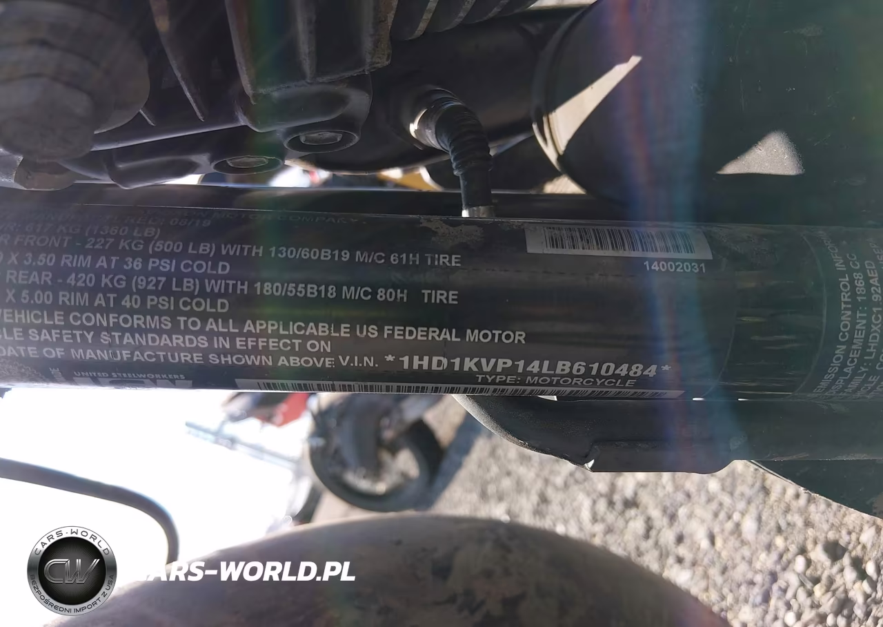 2020 Harley-Davidson Flhrxs VIN:1HD1KVP14LB610484 - 10
