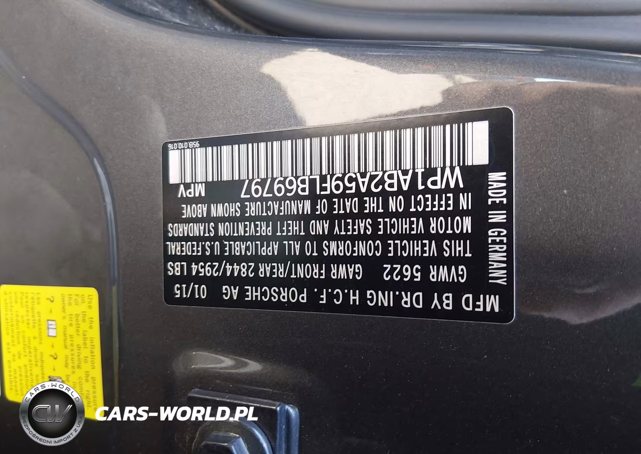 2015 Porsche Macan S VIN:WP1AB2A59FLB69797 - 9