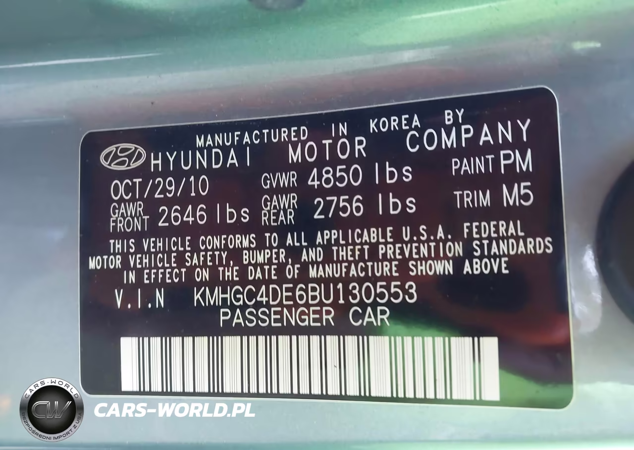 2011 Hyundai Genesis 3.8 VIN:KMHGC4DE6BU130553 - 9