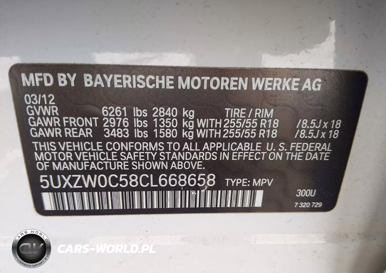 2012 BMW X5 xDrive35D VIN:5UXZW0C58CL668658 - 9