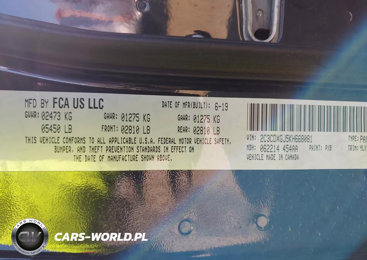 2019 Dodge Charger Scat Pack Rwd VIN:2C3CDXGJ5KH668081 - 9