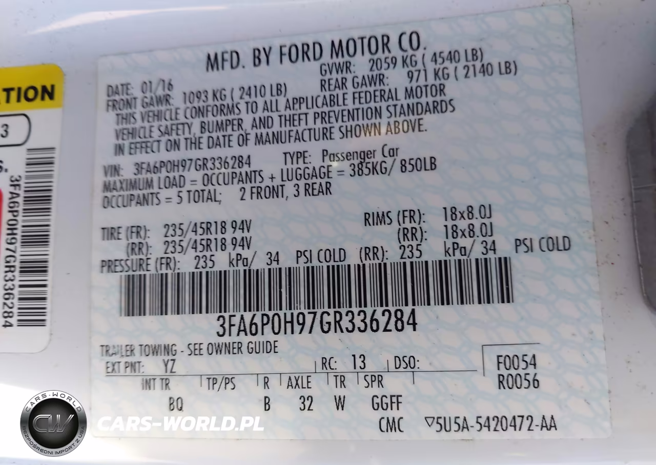2016 Ford Fusion Se VIN:3FA6P0H97GR336284 - 9