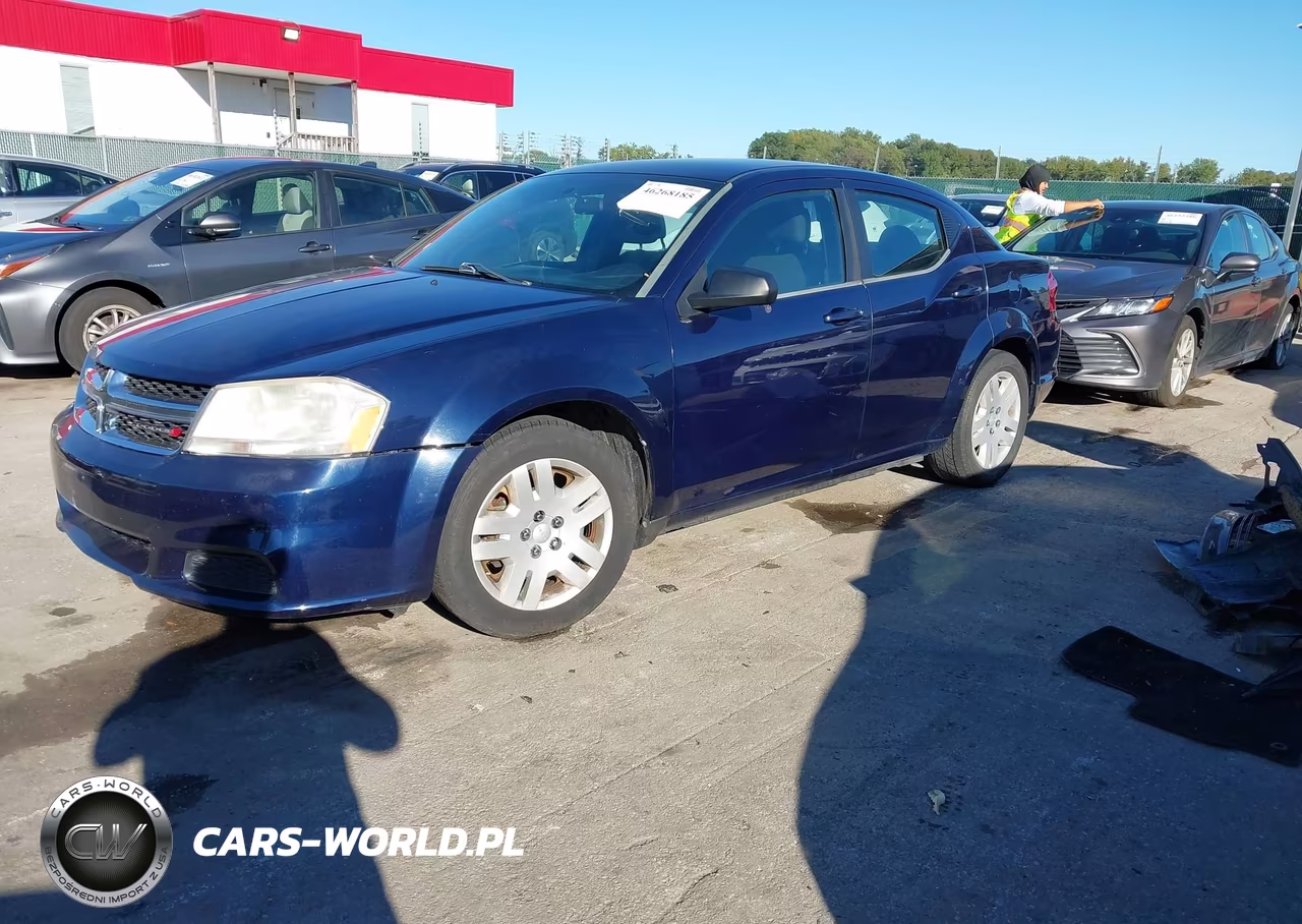 2013 Dodge Avenger Se VIN:1C3CDZAB7DN621349 - 2