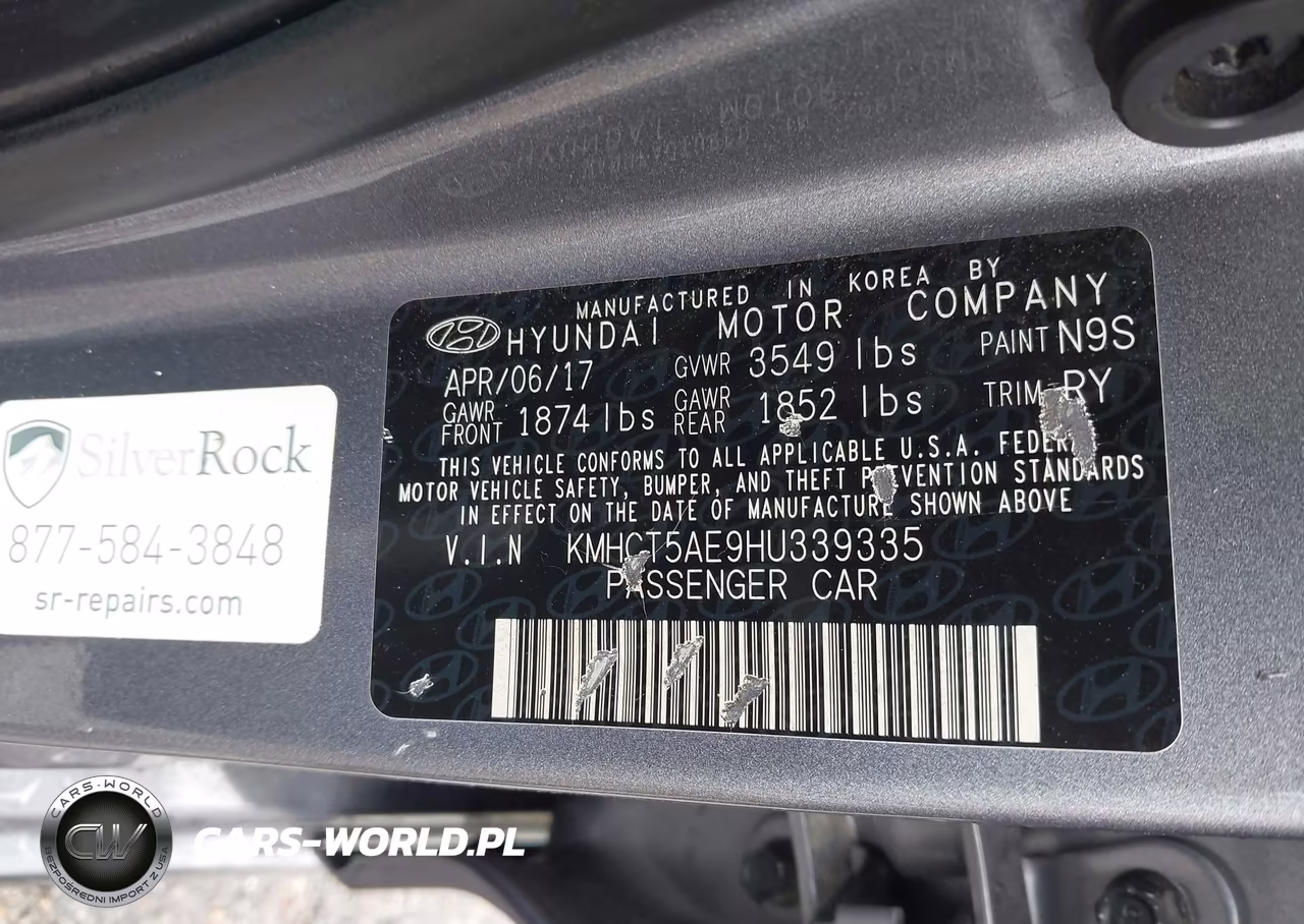 2017 Hyundai Accent Se VIN:KMHCT5AE9HU339335 - 9