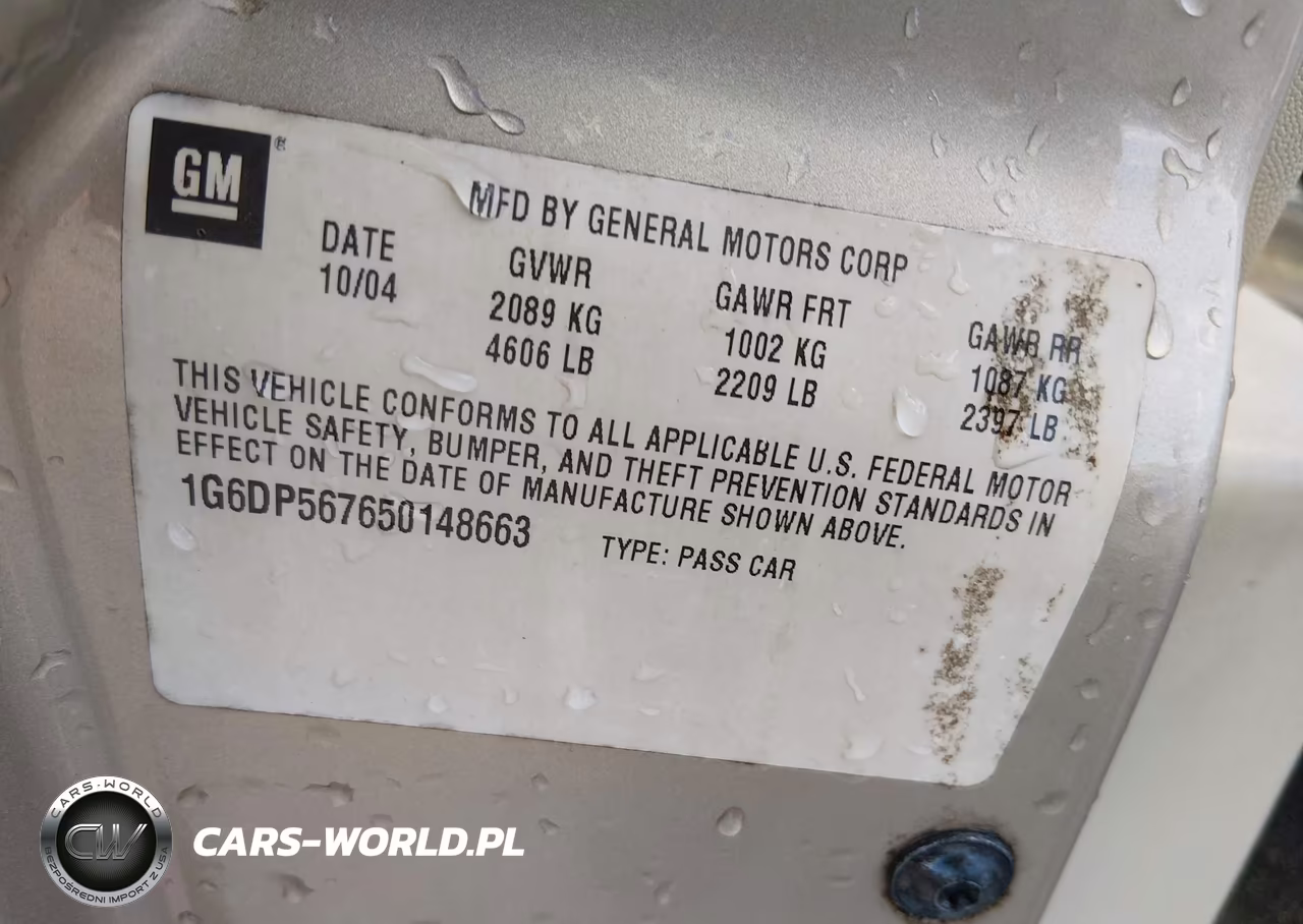 2005 Cadillac Cts Standard VIN:1G6DP567650148663 - 9