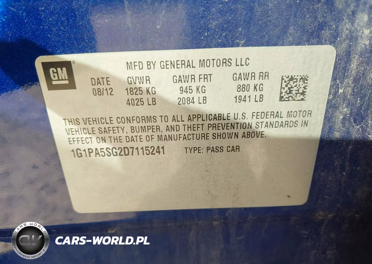 2013 Chevrolet Cruze Ls Auto VIN:1G1PA5SG2D7115241 - 9